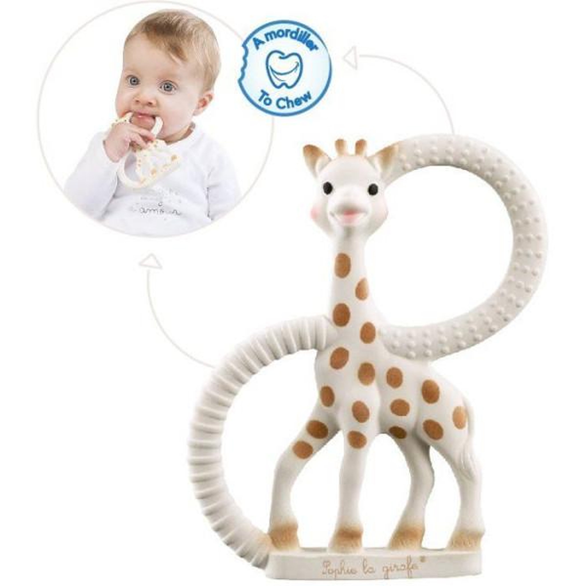 Voir la diapositive 2 : SOPHIE LA GIRAFE Anneau de dentition - SOPHIE LA GIRAFE - Tres Souple - Caoutchouc naturel