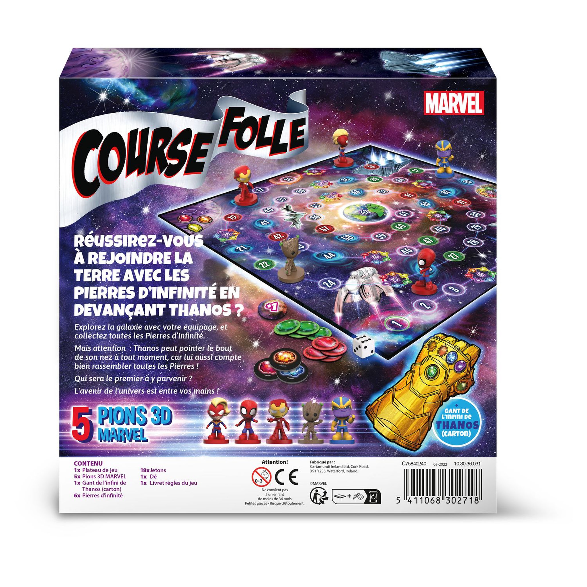 Voir la diapositive 5 : CARTAMUNDI Jeu Avengers Course Folle 