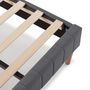 Voir la diapositive 5 : VS VENTA-STOCK Sommier + tête de lit Eris 160x200 cm Gris foncé