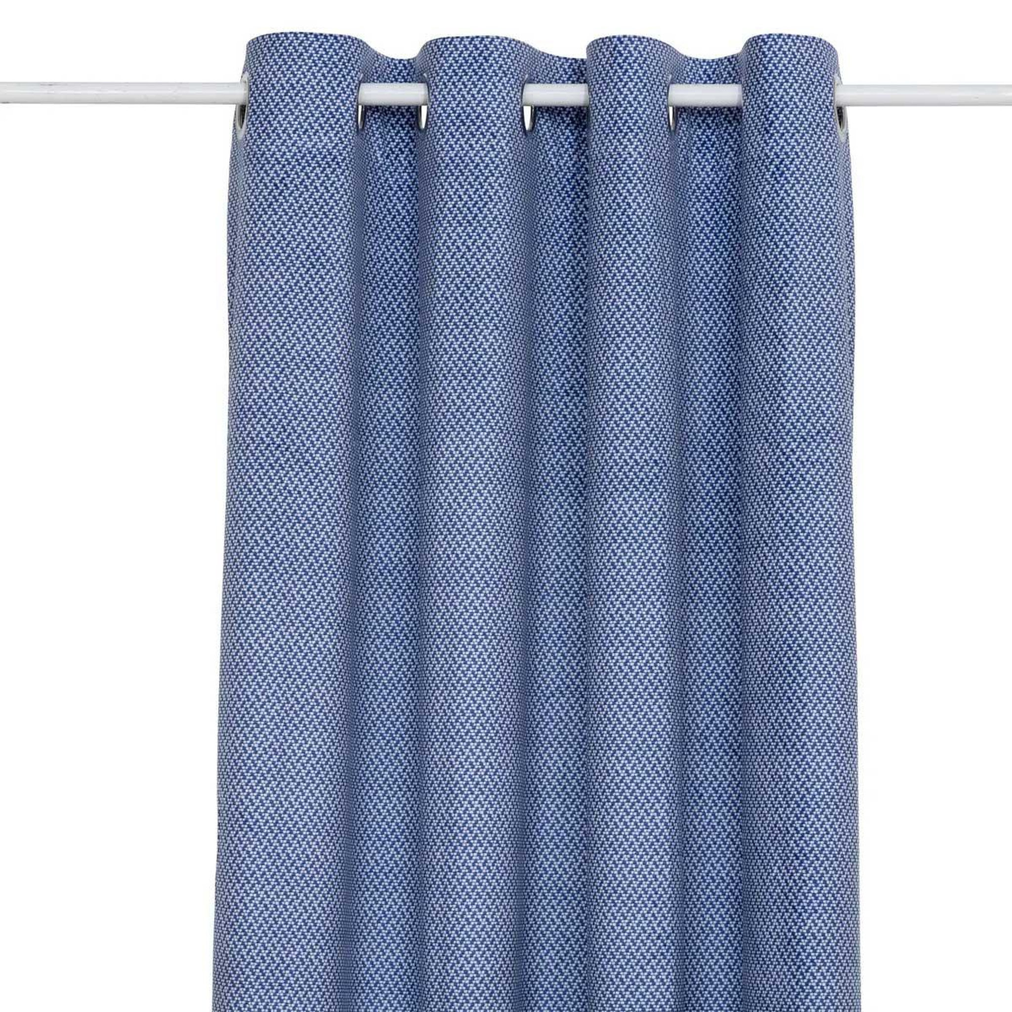 Voir la diapositive 2 : ATMOSPHERA Rideau occultant en velours  yupi  135x260cm bleu indigo