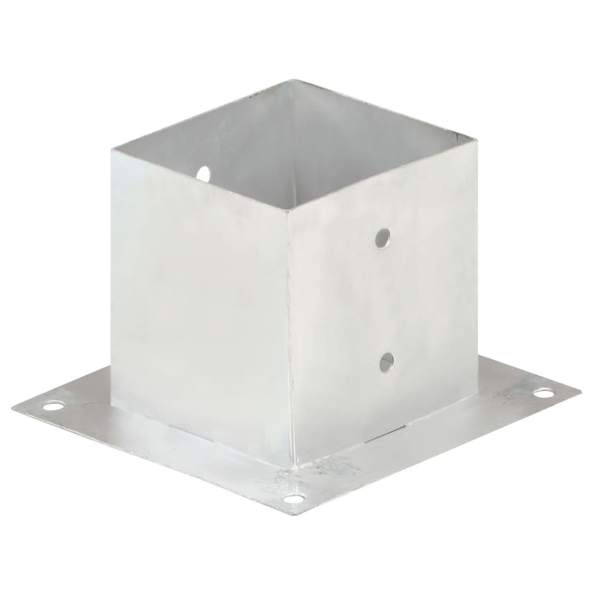 Voir la diapositive 2 : VIDAXL Ancres de poteau 4 pcs Metal galvanise 141 mm