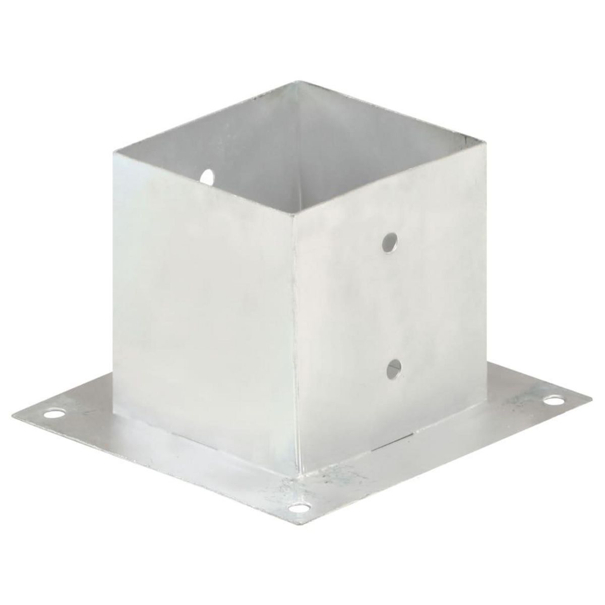 VIDAXL Ancres de poteau 4 pcs Metal galvanise 141 mm