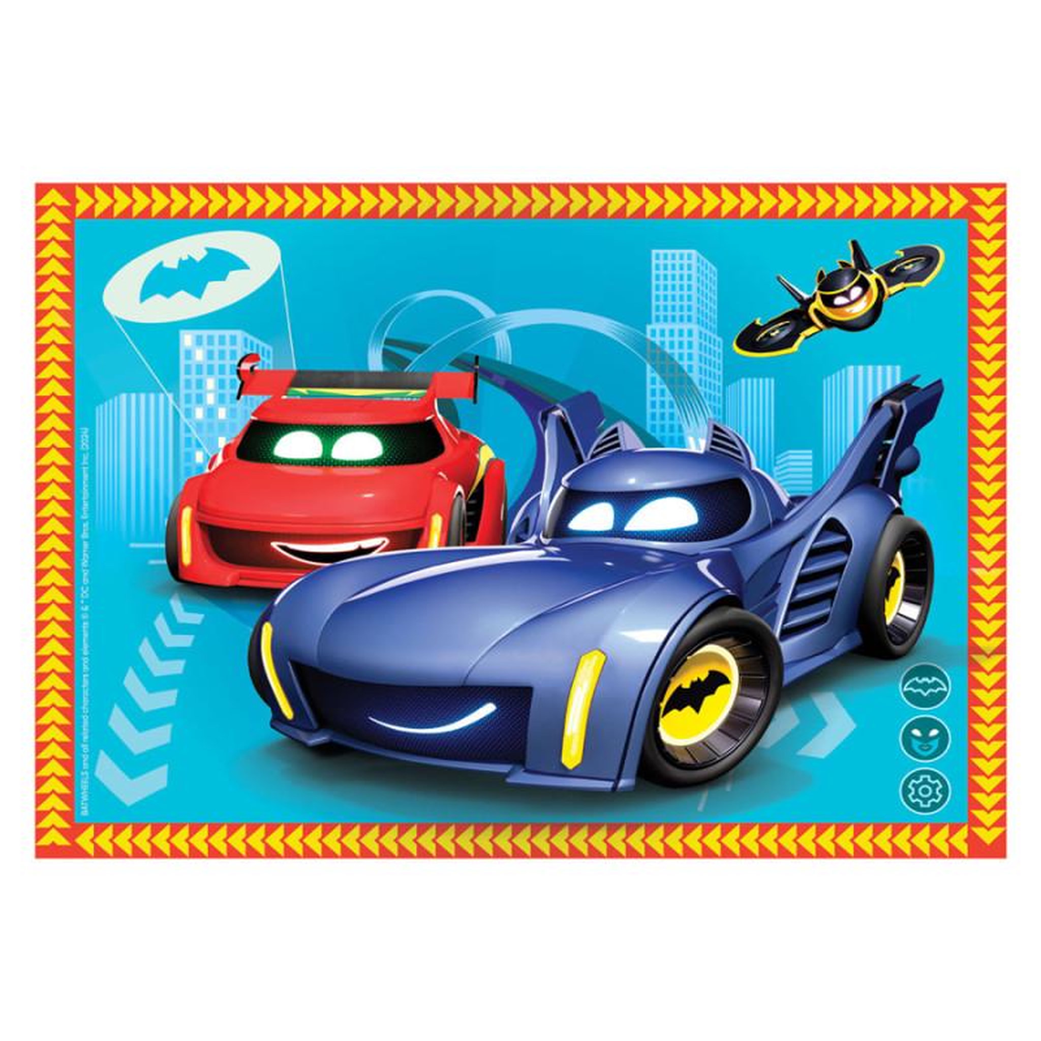 Voir la diapositive 2 : CLEMENTONI Clementoni Jigsaw Puzzle 4in1 Batwheels 21529