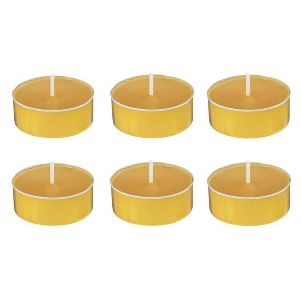 ATMOSPHERA Lot de 6 Bougies Chauffe-Plat Parfumées  Izor  3,7cm Vanille