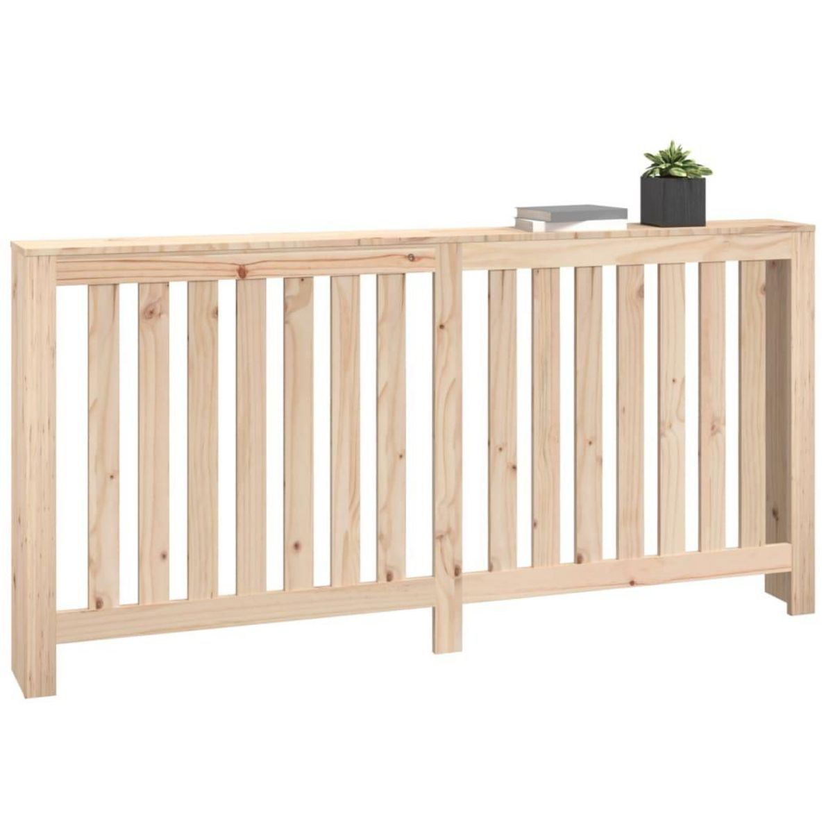 VIDAXL Cache-radiateur 169x19x84 cm Bois massif de pin