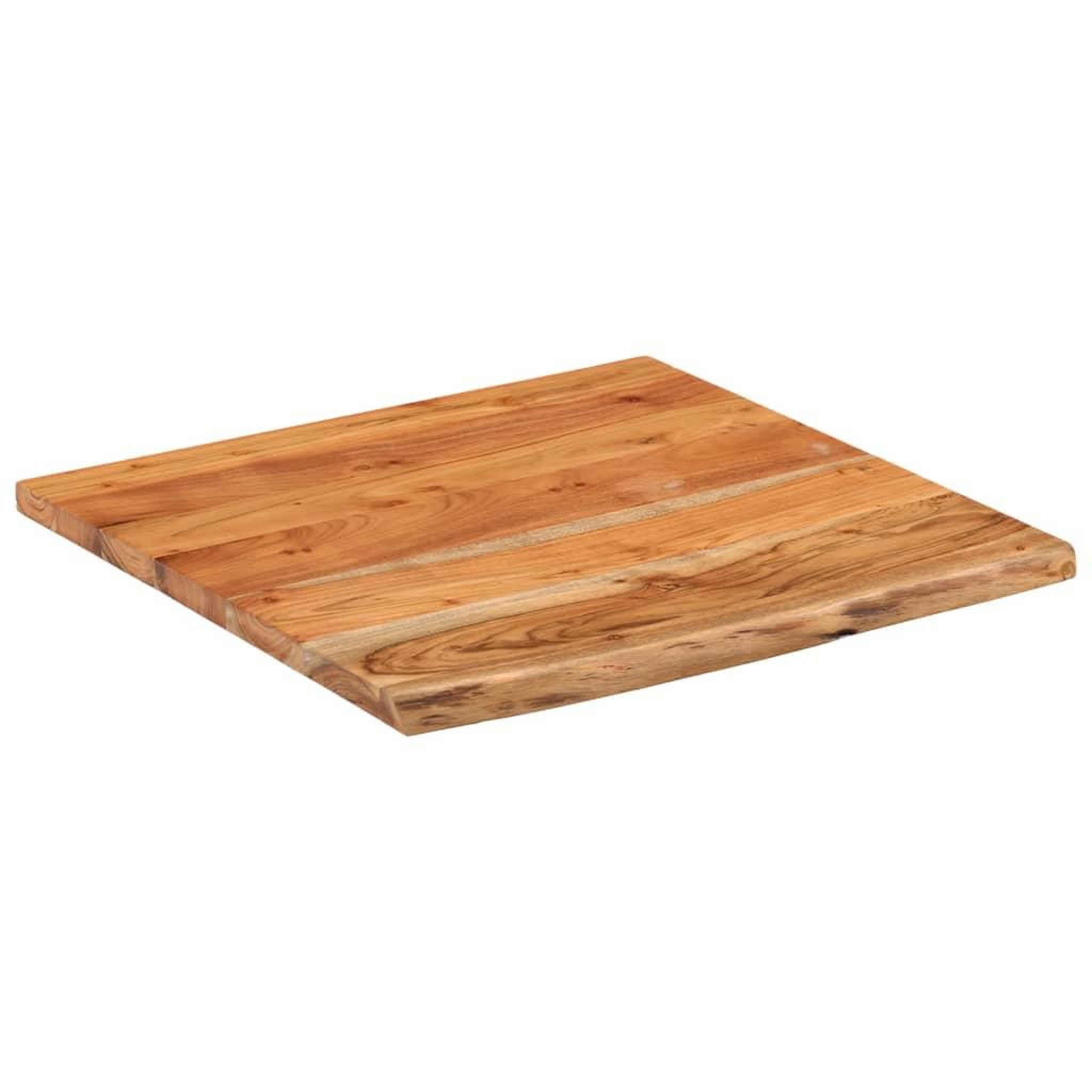 Voir la diapositive 3 : VIDAXL Dessus de bureau carre bois massif d'acacia bordure assortie