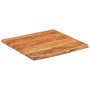 Voir la diapositive 3 : VIDAXL Dessus de bureau carre bois massif d'acacia bordure assortie