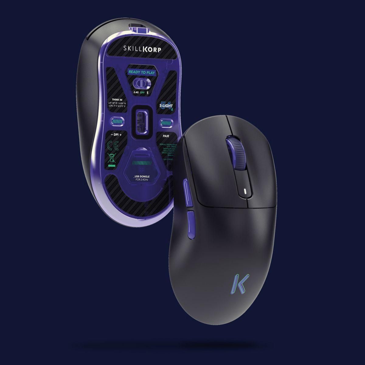 SKILLKORP Souris Gamer Sans Fil M20 Ultimate Noire
