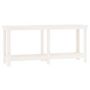 Voir la diapositive 2 : VIDAXL Banc de travail Blanc 180x50x80 cm Bois de pin massif