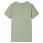 VIDAXL T-shirt pour enfants kaki clair 128