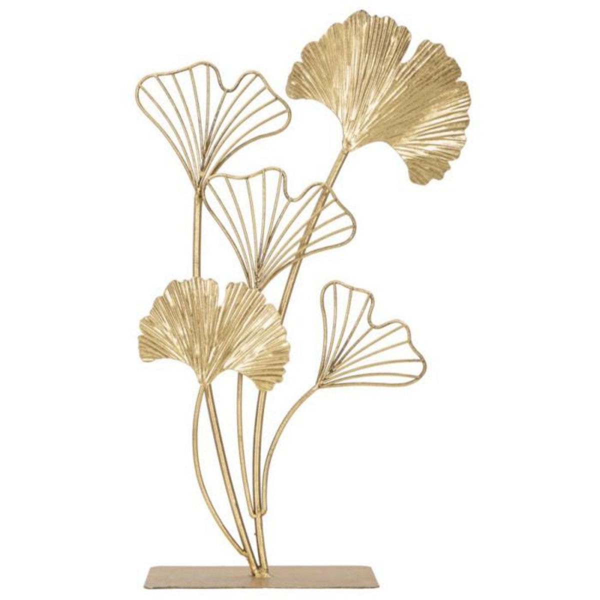 Paris Prix Objet Déco en Métal  Petites Feuilles  44cm Or
