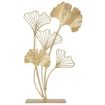 Paris Prix Objet Déco en Métal  Petites Feuilles  44cm Or
