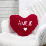 Voir la diapositive 3 : Paris Prix Coussin Plaid Sherpa  Cœur  120x150cm Rouge