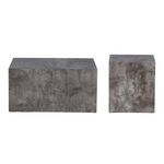 Paris Prix Lot de 2 Tables Basses Effet Marbre  York  80cm Gris