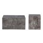 Voir la diapositive 1 : Paris Prix Lot de 2 Tables Basses Effet Marbre  York  80cm Gris