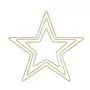 Rayher 3 étoiles en métal doré 20/ 30/ 40 cm