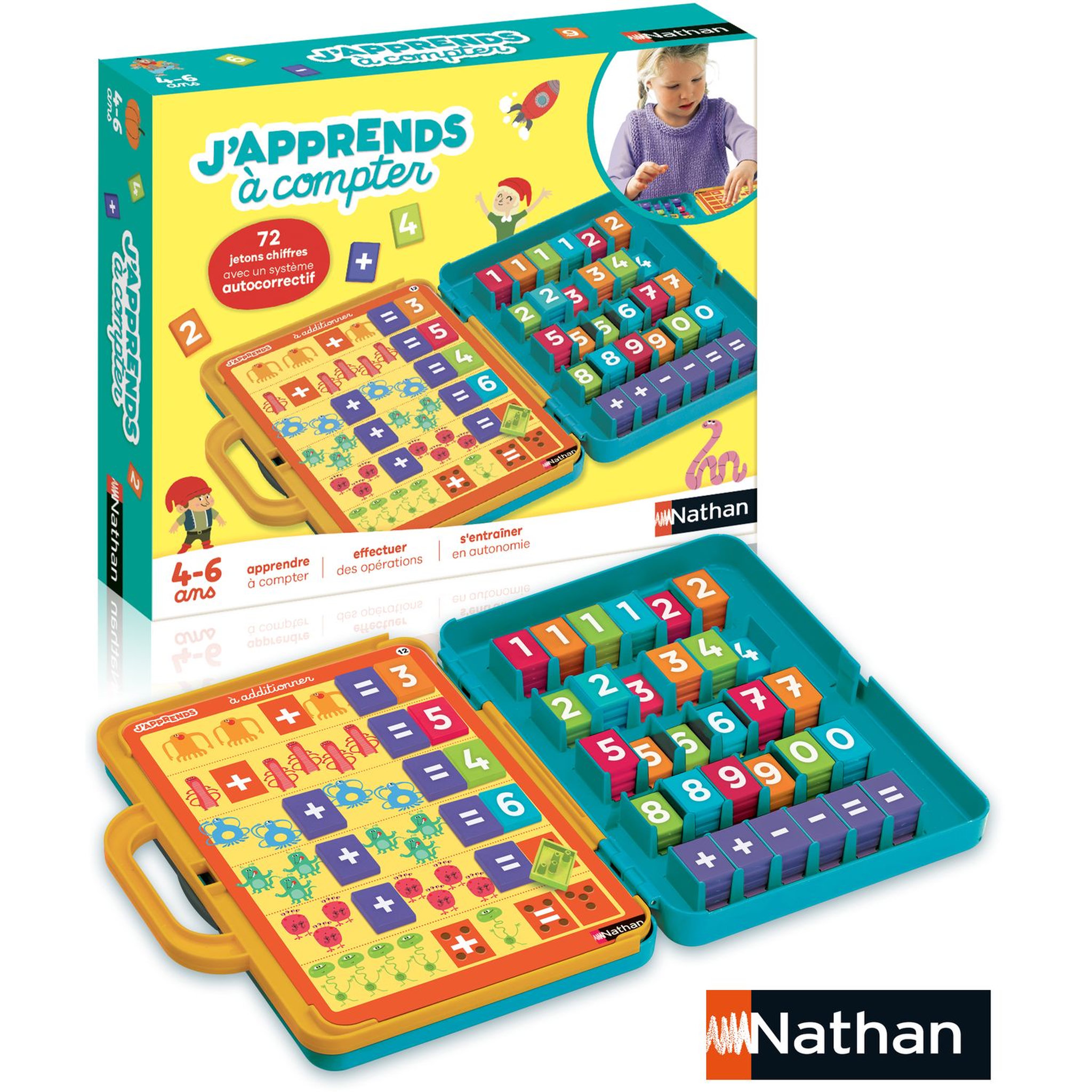 Voir la diapositive 2 : NATHAN J'apprends à compter Jeu éducatif