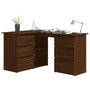 Voir la diapositive 3 : VIDAXL Bureau d'angle Chene marron 145x100x76 cm Bois d'ingenierie