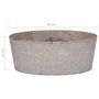 Voir la diapositive 5 : VIDAXL Lavabo Gris Ø40x15 cm Marbre