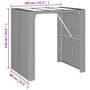 Voir la diapositive 6 : VIDAXL Ensemble de bar jardin 5 pcs noir poly rotin/bois massif acacia