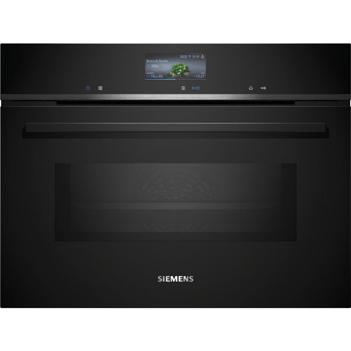 Siemens Micro ondes combiné encastrable CM776G1B1  Série iQ700 VarioSpeed