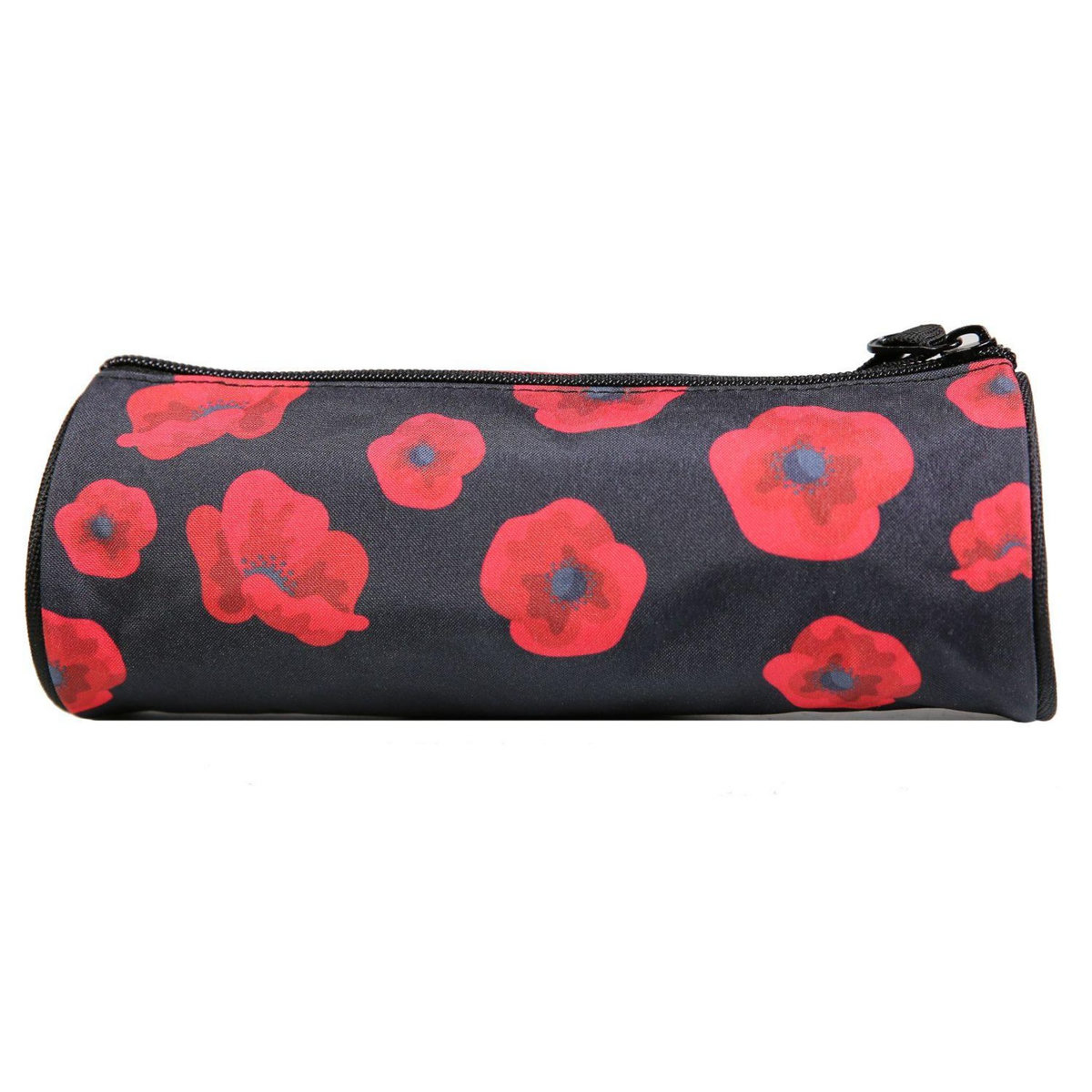 Bagtrotter BAGTROTTER Trousse scolaire ronde Offshore Noir Coquelicots