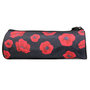 Voir la diapositive 4 : Bagtrotter BAGTROTTER Trousse scolaire ronde Offshore Noir Coquelicots