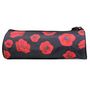 Voir la diapositive 4 : Bagtrotter BAGTROTTER Trousse scolaire ronde Offshore Noir Coquelicots