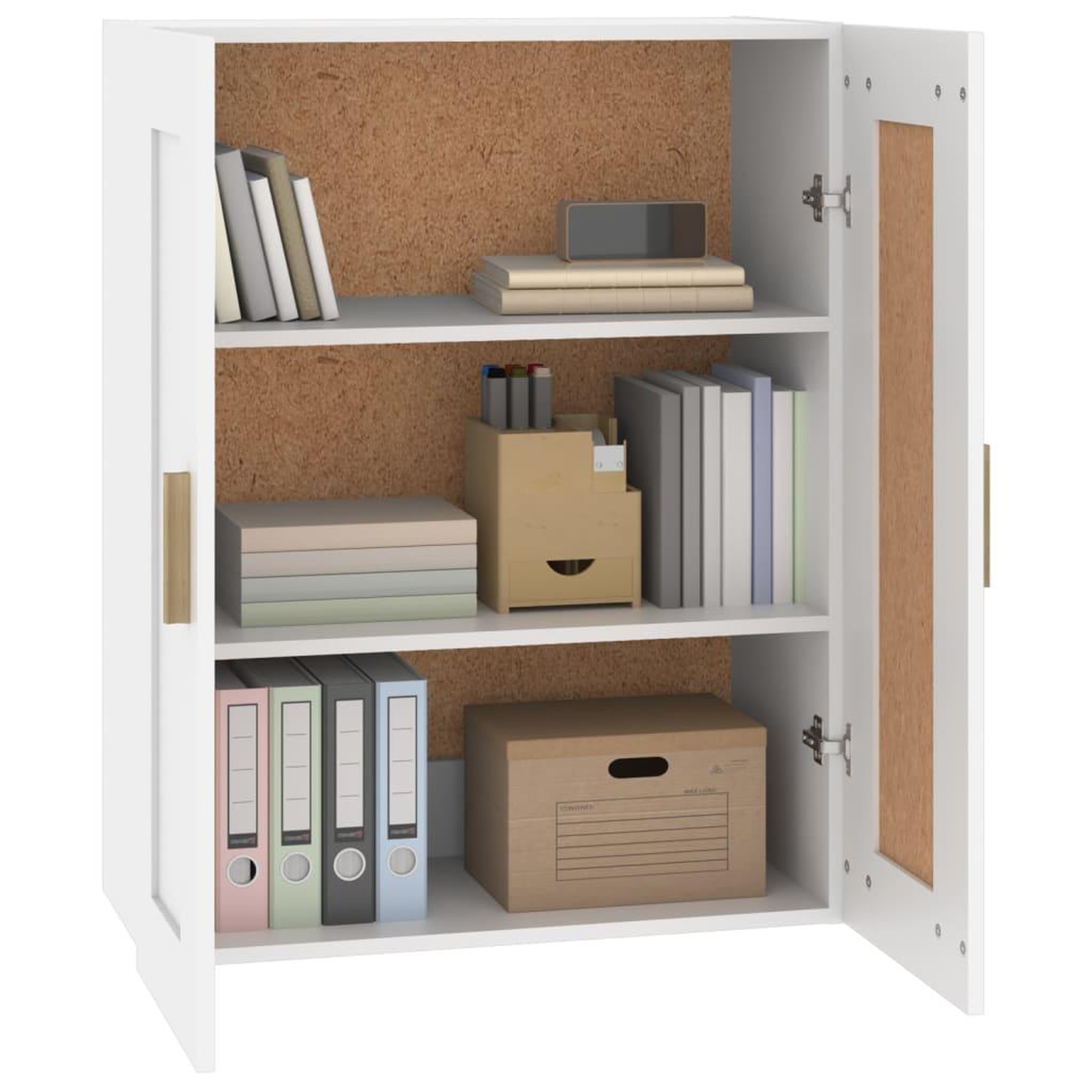 Voir la diapositive 4 : VIDAXL Armoire murale blanc 69,5x32,5x90 cm bois d'ingenierie