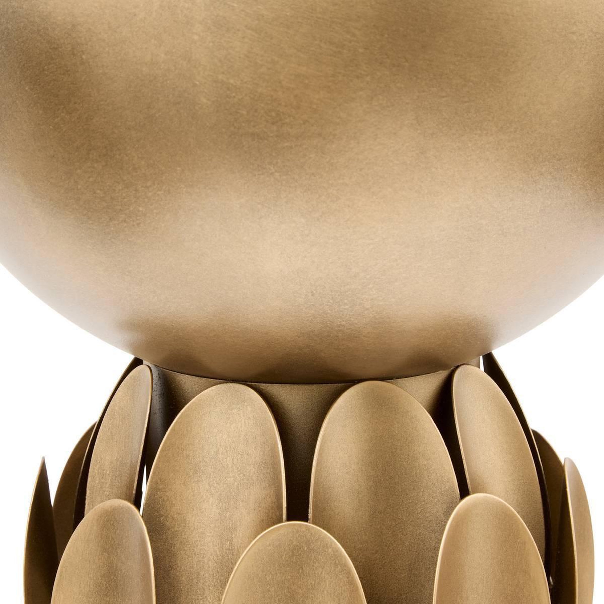 Voir la diapositive 3 : ATMOSPHERA Coupe décorative en métal  barrel  25cm doré