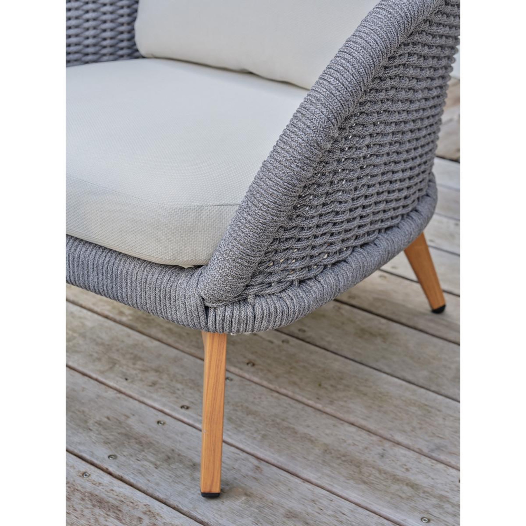 Voir la diapositive 4 : Paris Prix Salon de jardin 5 places  mynta  174cm marron & gris