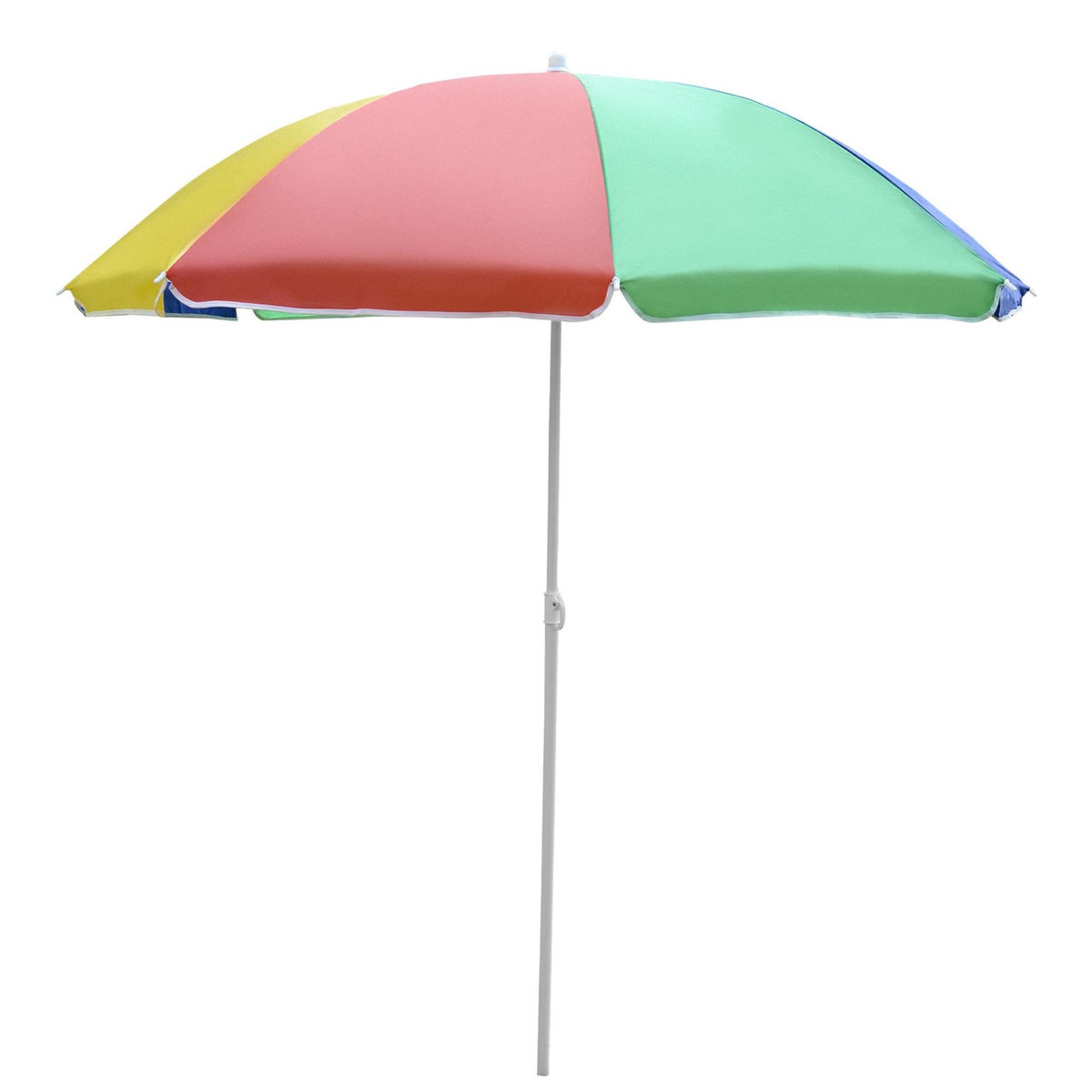 HOMCOM Parasol inclinable rond Ø 160 cm mât démontable métal polyester haute densité multicolore
