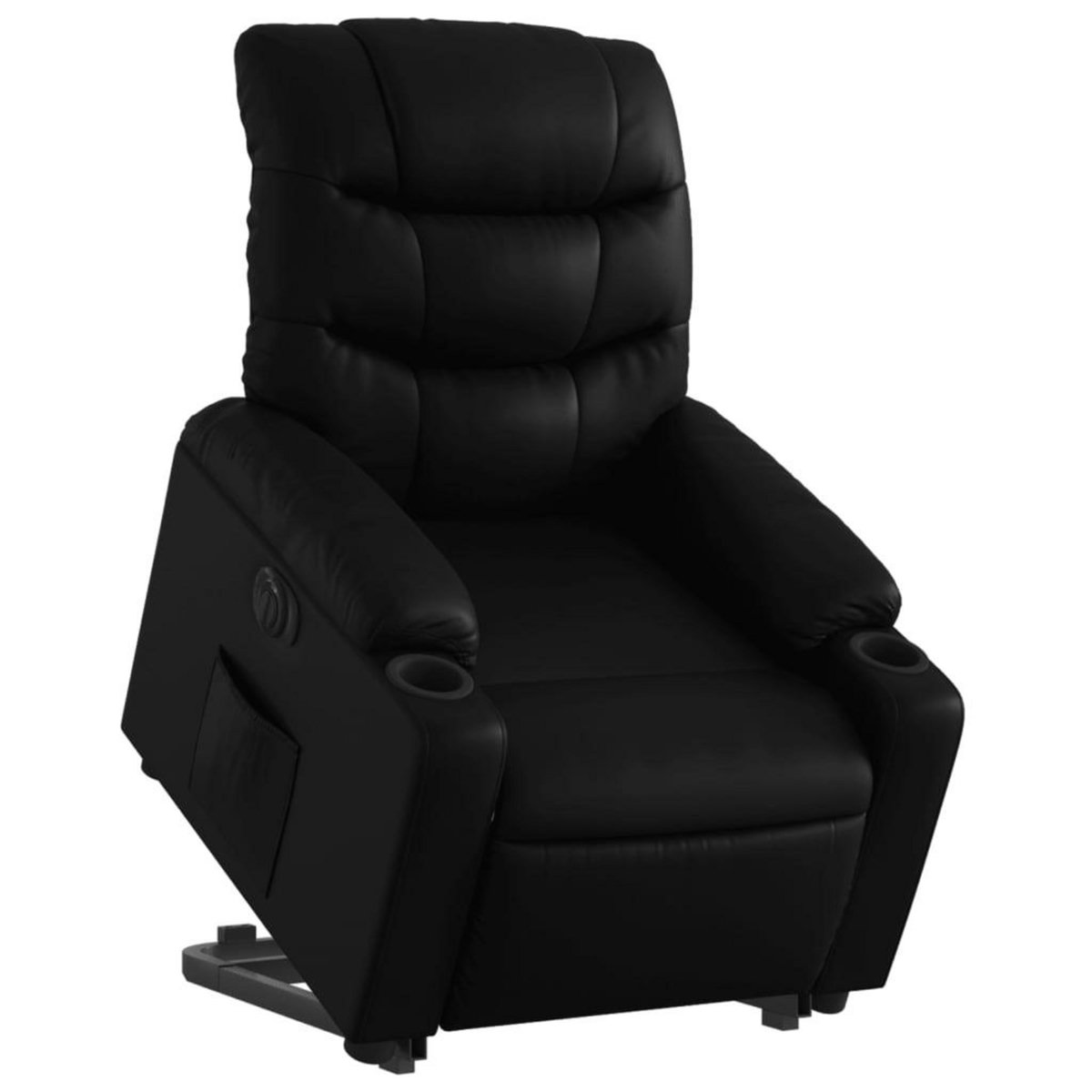 VIDAXL Fauteuil inclinable electrique noir similicuir