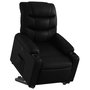 Voir la diapositive 3 : VIDAXL Fauteuil inclinable electrique noir similicuir