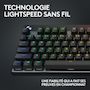 Voir la diapositive 3 : Logitech Clavier gamer sans fil Pro X LIGHTSPEED  TKL Tactile Noir