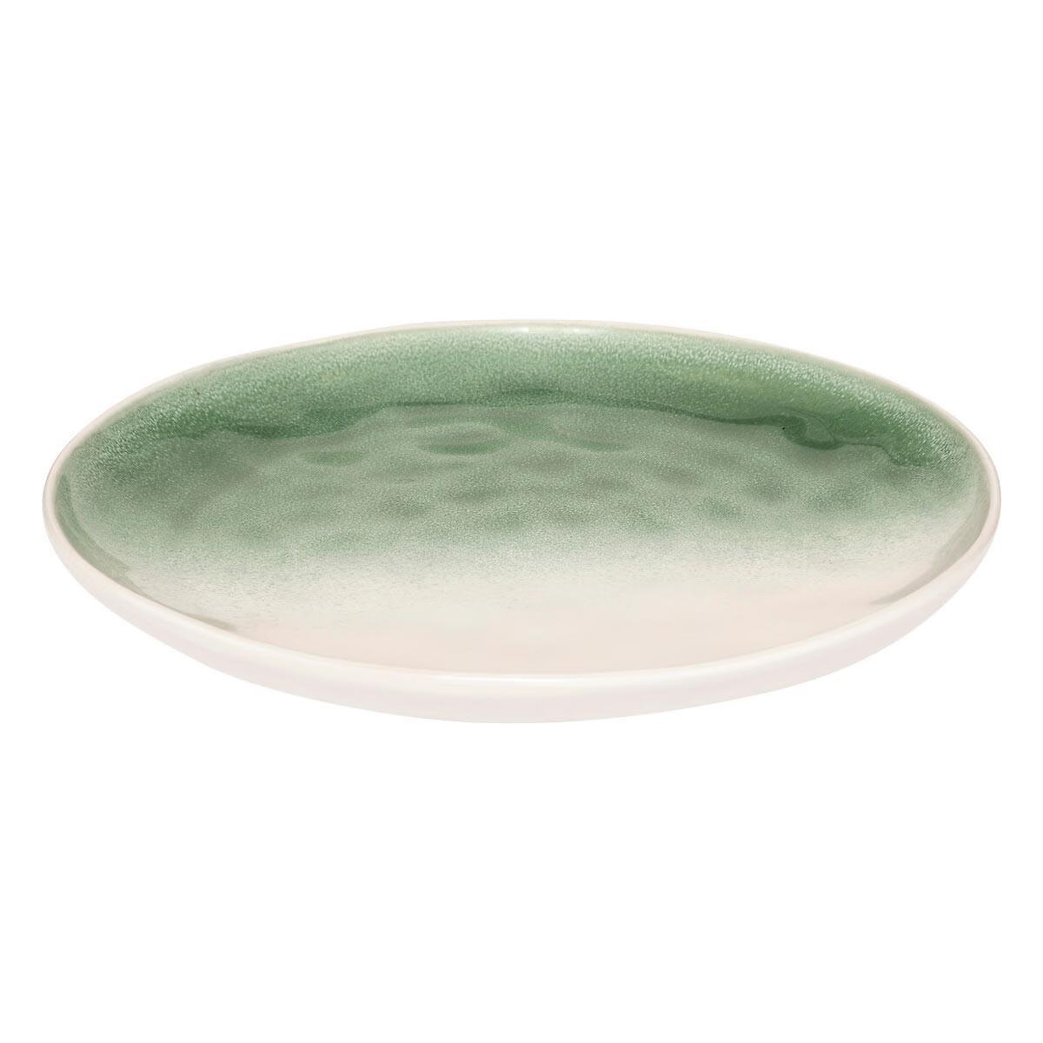 Voir la diapositive 2 : SECRET DE GOURMET Lot de 6 assiettes plates  mala  27cm vert