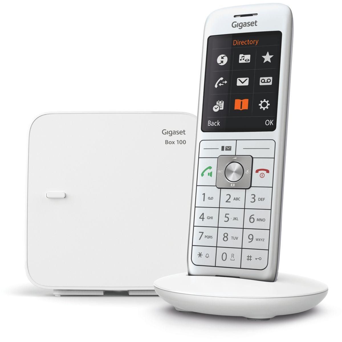 GIGASET Téléphone sans fil dect blanc - gigacl660soloblanc