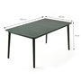 Voir la diapositive 3 : CONCEPT USINE Ensemble table de jardin 200 cm et 8 fauteuils kaki effet rotin CANBERRA