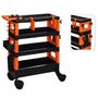 Voir la diapositive 2 : FX-Tools FX-Tools Chariot a outils a 4 niveaux noir et orange