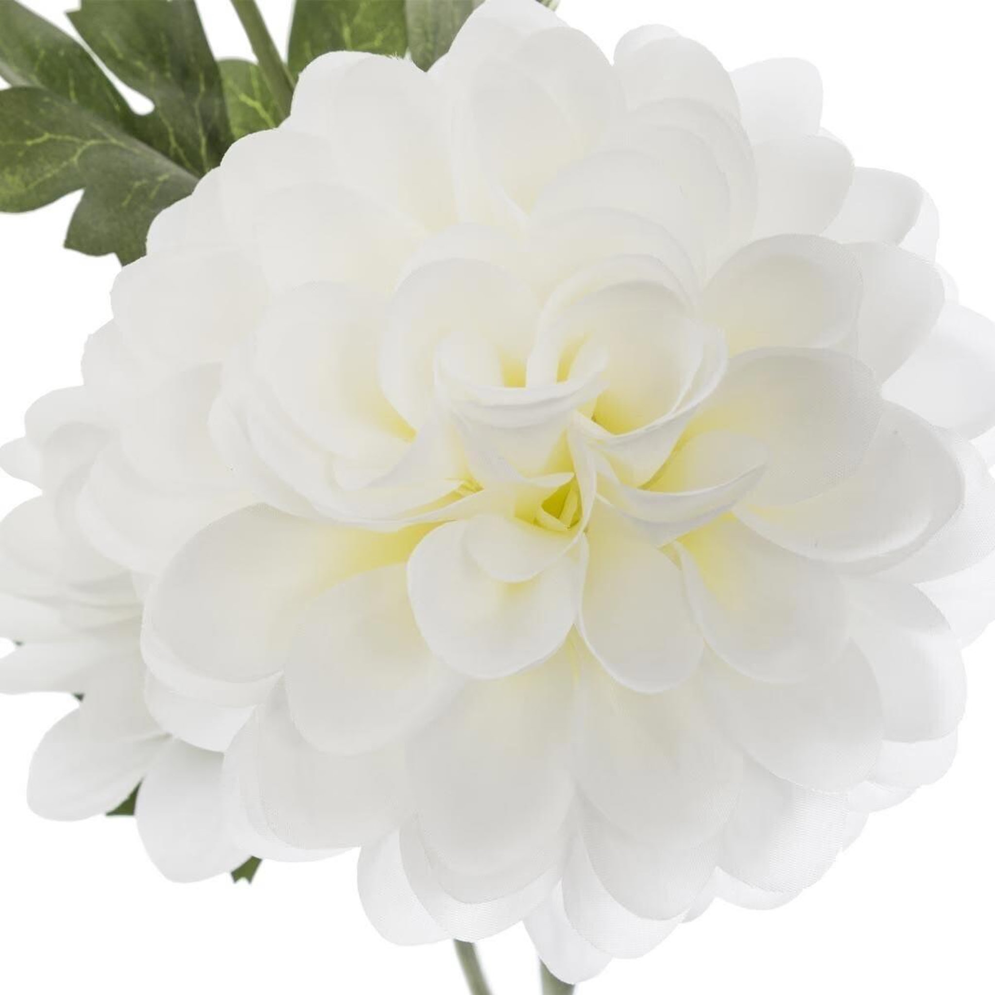 Voir la diapositive 2 : ATMOSPHERA Fleur artificielle  dahlia  62cm blanc