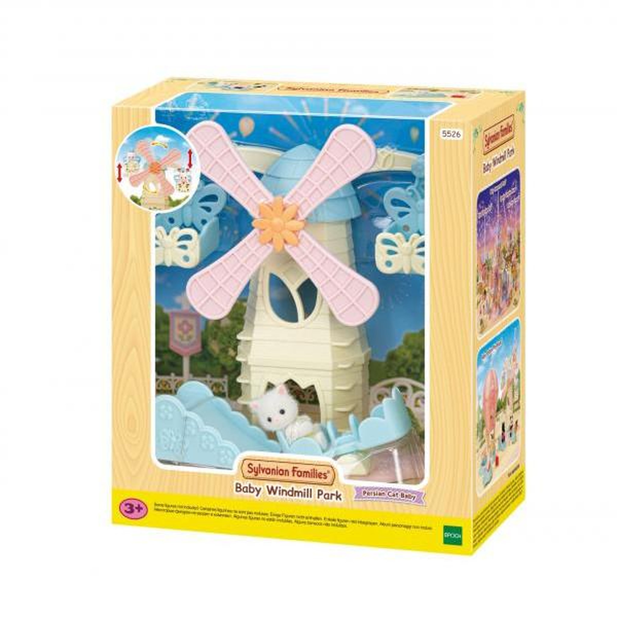 Voir la diapositive 2 : SLI SYLVANIA SAS Figurines miniatures - SYLVANIAN FAMILIES - Le moulin des bébés - Intérieur - Rose - 3 ans
