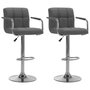 Voir la diapositive 1 : VIDAXL Chaises de bar lot de 2 gris clair tissu