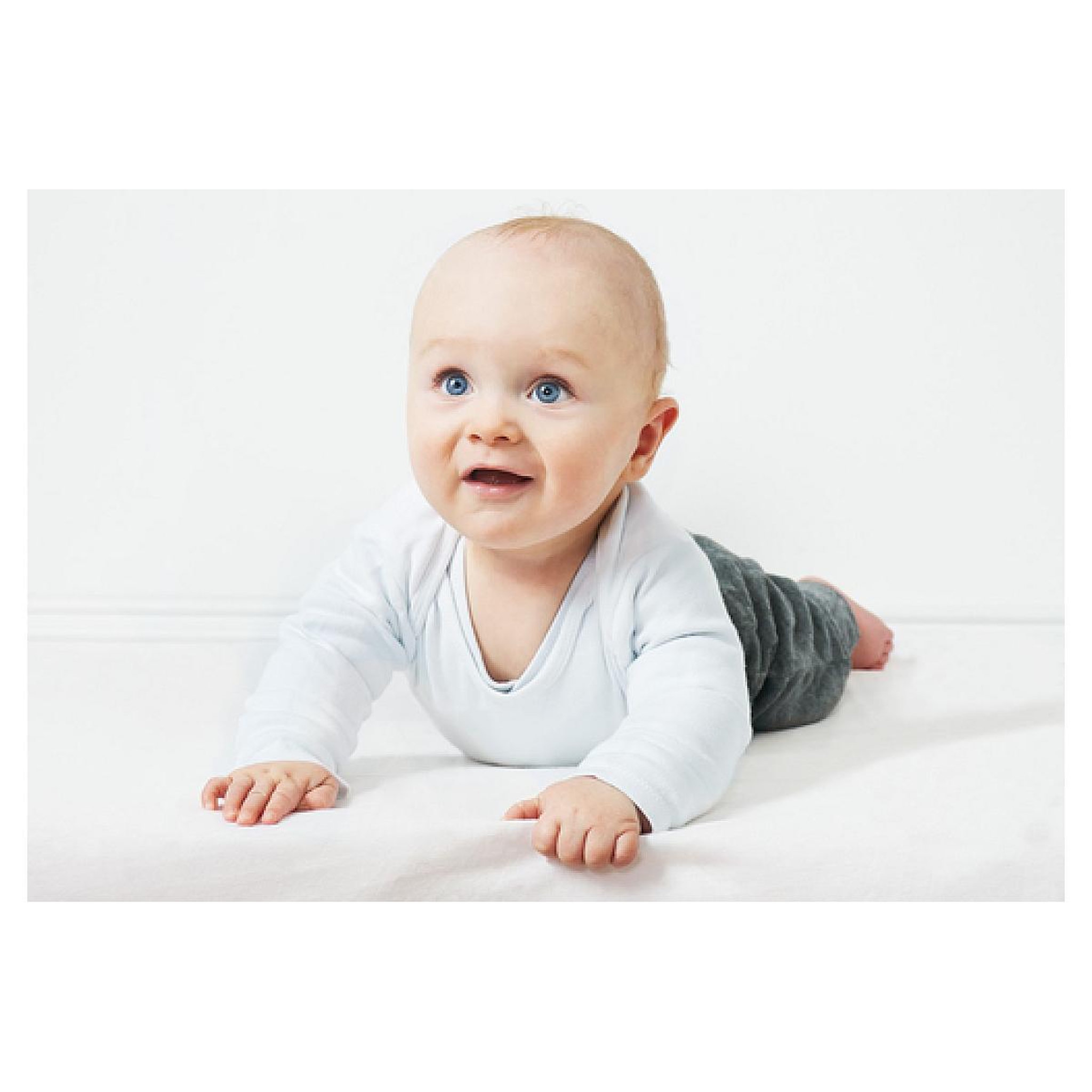 Voir la diapositive 2 : Pinolino Drap-housses en jersey pour lits de bébé en double kit blanc