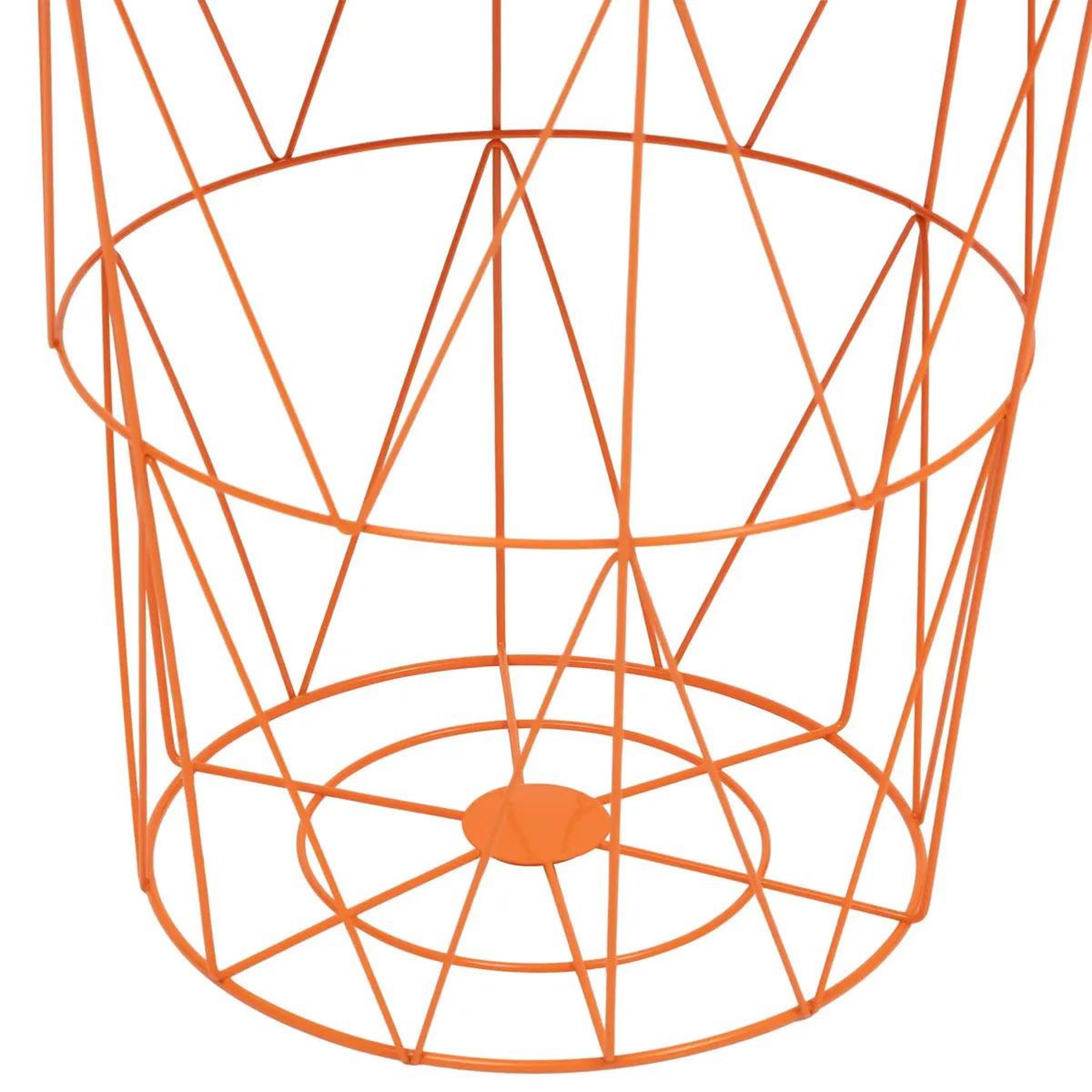 Voir la diapositive 3 : ATMOSPHERA Table d'Appoint en Métal  Kumi  40cm Orange