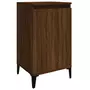 VIDAXL Table de chevet chene marron 40x35x70 cm bois d'ingenierie