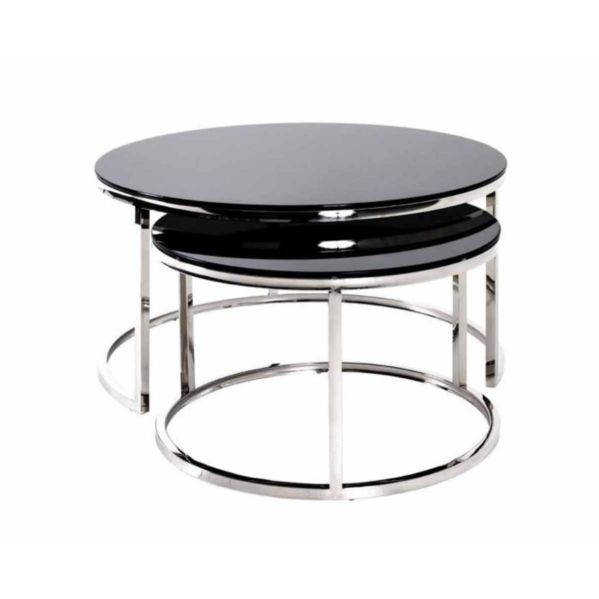 Paris Prix Table d'Appoint Design  Noja  60cm Noir
