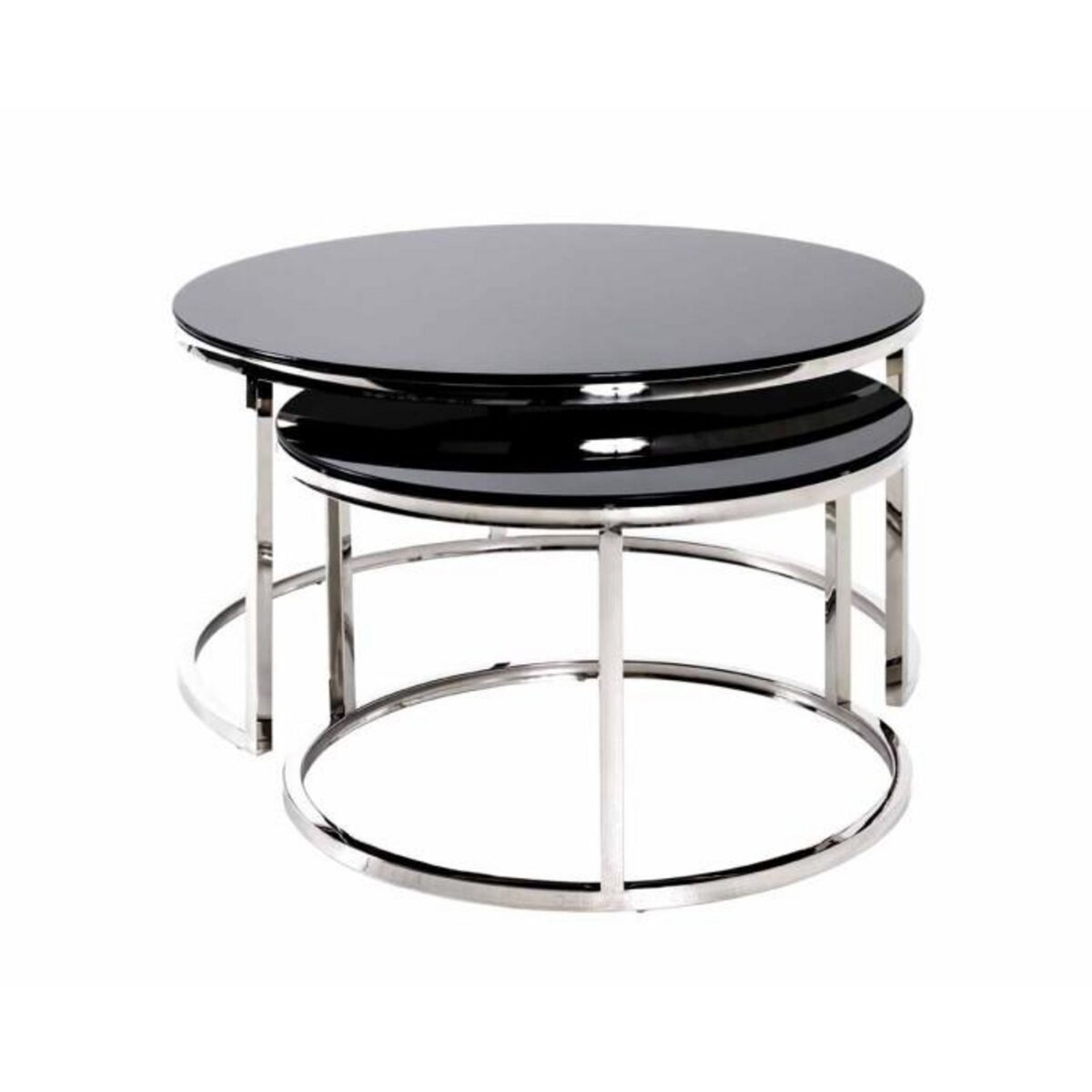 Paris Prix Table d'Appoint Design  Noja  60cm Noir