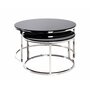 Voir la diapositive 2 : Paris Prix Table d'Appoint Design  Noja  60cm Noir