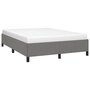 Voir la diapositive 4 : VIDAXL Cadre de lit sans matelas gris fonce 140x200 cm tissu