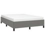 Voir la diapositive 4 : VIDAXL Cadre de lit sans matelas gris fonce 140x200 cm tissu
